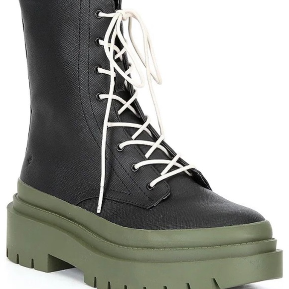 Cool Planet by Steve Madden Mosss Lace-Up Combat Boots - Picture 3 of 6